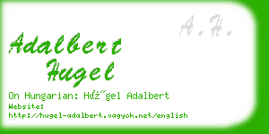 adalbert hugel business card